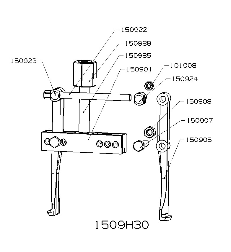 CONJUNTO HIDRÁULICO DE INTERIORES PARTE MECÁNICA FORZA SERIE 1500H